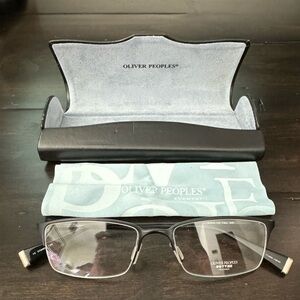 Oliver Peoples Faber AUT Eyeglass Titanium 100 Frames 52 18 143 | Made In Japan